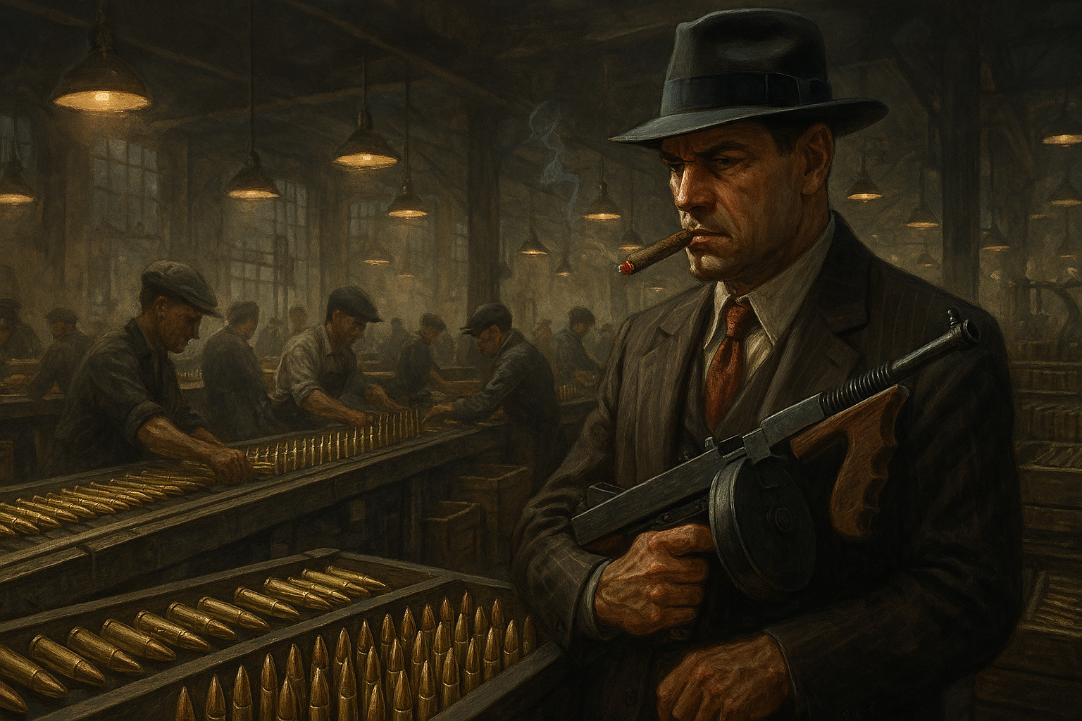 Bullet factory producing ammunition