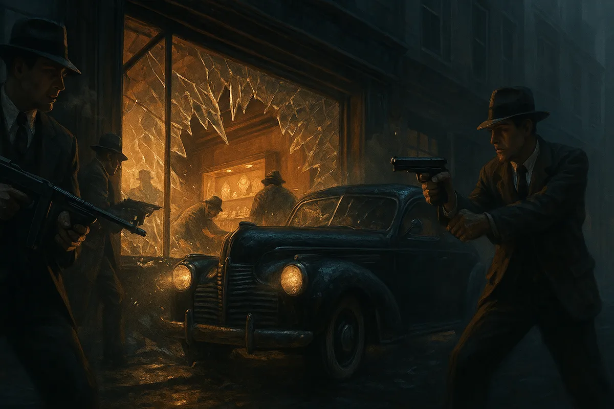 Vehicle ramming through a storefront during a ram raid