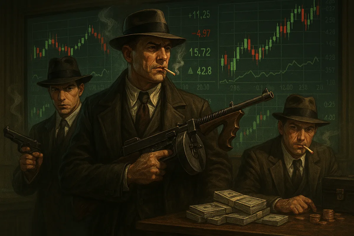 MafiaKill stock exchange board with live share prices