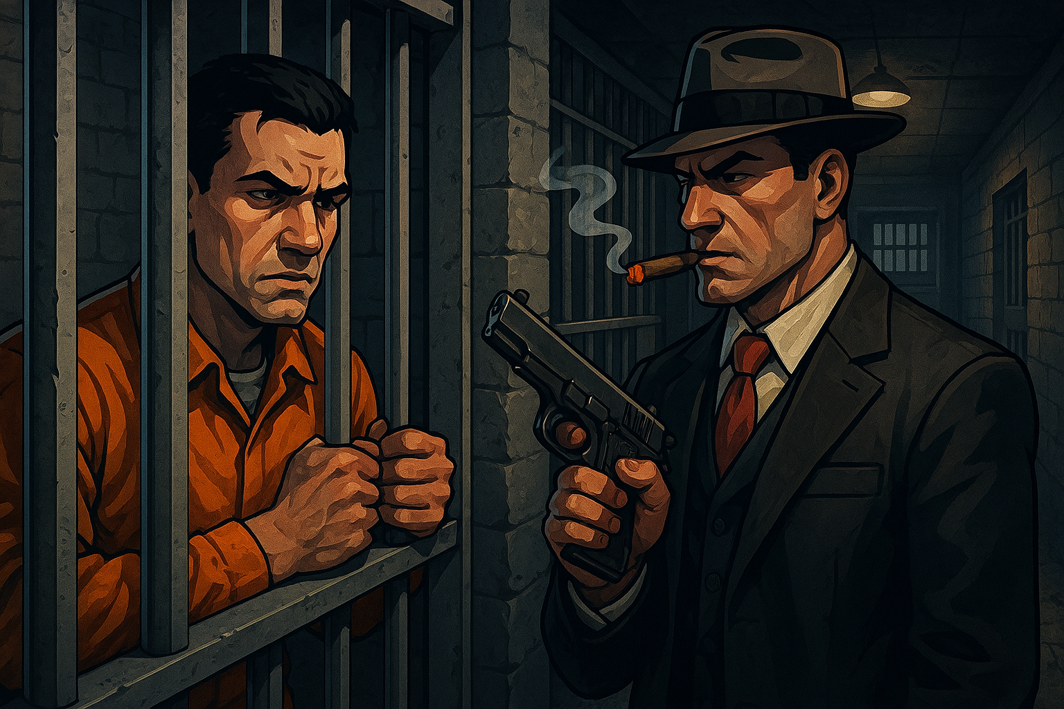 MafiaKill jail cell after a failed crime